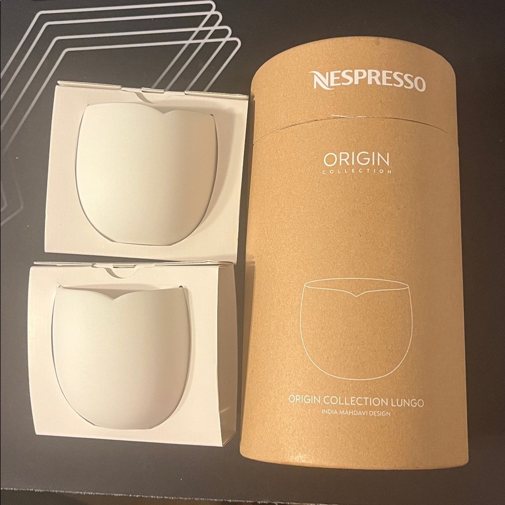 NWT Set of 2 Brand New Nespresso Origin Collection Lungo Cups
